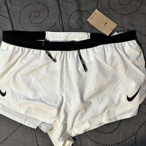 NIKE RUNNING COMPARE WITH AEROSWIFT DRI FIT ADV BEIGE SHORTS SIZE L 2XL MEN $90